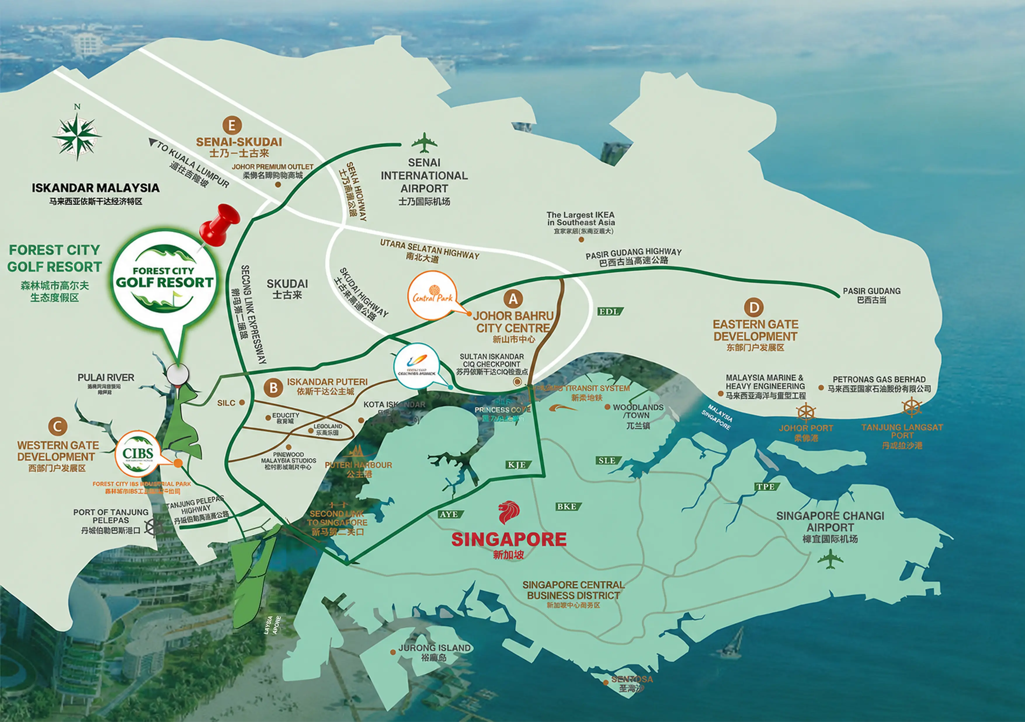Forest City Location Map